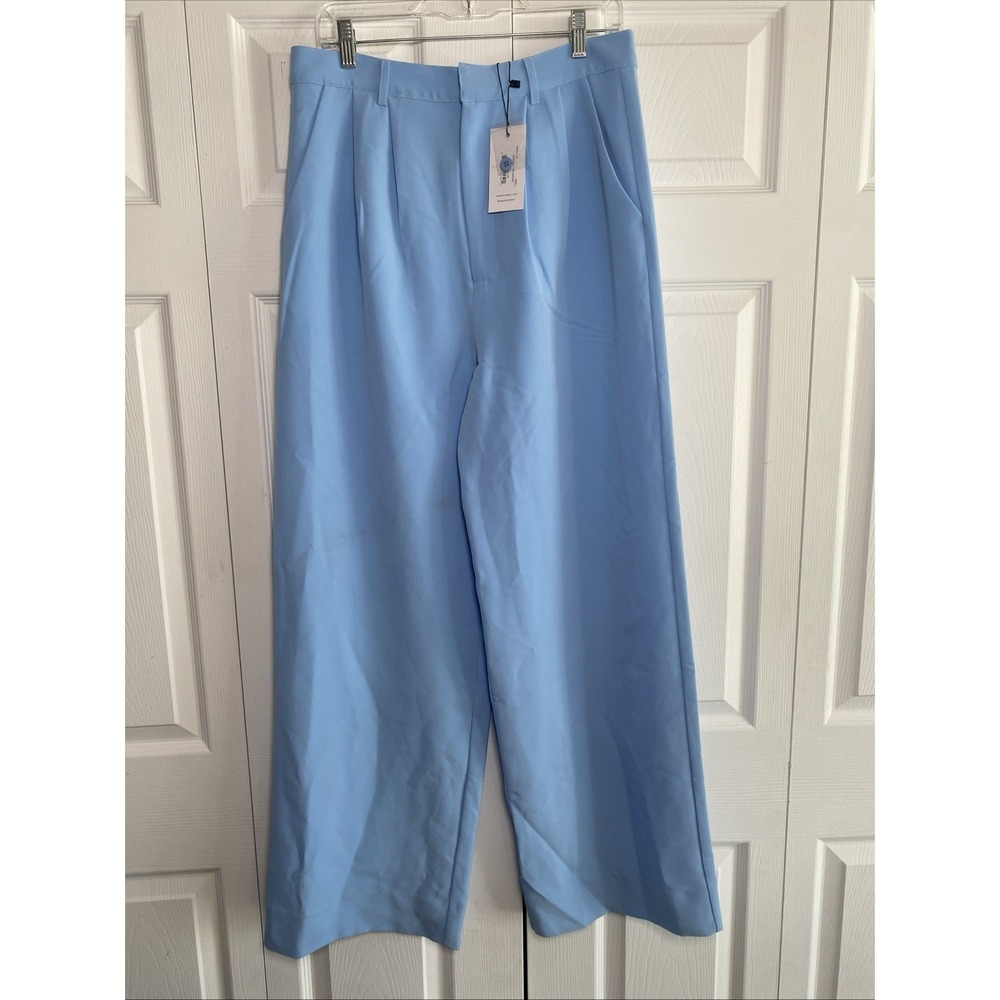 sundays Wide Leg Pants in Light Blue